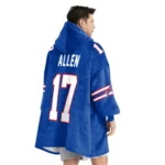 Nfl Buffalo Bills Blanket Hoodie Josh Allen Blue 1
