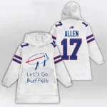 Nfl Buffalo Bills Blanket Hoodie Josh Allen Doodle 1
