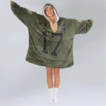 Nfl Buffalo Bills Blanket Hoodie Josh Allen Olive 1