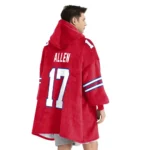 Nfl Buffalo Bills Blanket Hoodie Josh Allen Red 1
