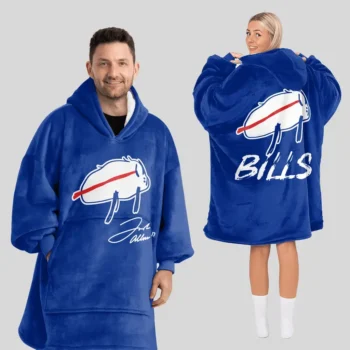 Nfl Buffalo Bills Blanket Hoodie Josh Allen Signature Comfort 1