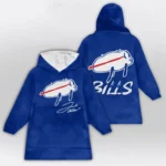 Nfl Buffalo Bills Blanket Hoodie Josh Allen Signature Comfort 1