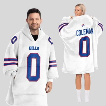 Nfl Buffalo Bills Blanket Hoodie Keon Coleman 1