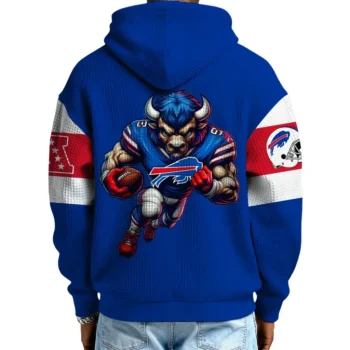 Nfl Buffalo Bills Quarter Zip Waffle Hoodie 2