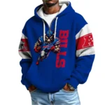 Nfl Buffalo Bills Quarter Zip Waffle Hoodie 1