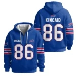 Nfl Buffalo Bills Quarter Zip Waffle Hoodie Dalton Kincaid 1