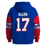 Nfl Buffalo Bills Quarter Zip Waffle Hoodie Josh Allen 1