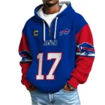 Nfl Buffalo Bills Quarter Zip Waffle Hoodie Josh Allen 1