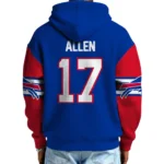 Nfl Buffalo Bills Quarter Zip Waffle Hoodie Josh Allen 1