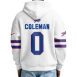Nfl Buffalo Bills Quarter Zip Waffle Hoodie Keon Coleman 1