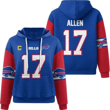 Nfl Buffalo Bills Waffle Hoodie Josh Allen 1