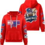 Nfl Buffalo Bills Waffle Hoodie Pride And Power Red 1