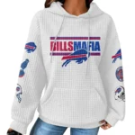 Nfl Buffalo Bills Waffle Hoodie Pride And Power White 1