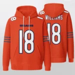 Nfl Chicago Bears Waffle Hoodie Caleb Williams 1