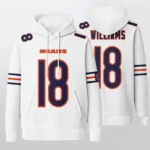 Nfl Chicago Bears Waffle Hoodie Caleb Williams 1
