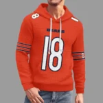 Nfl Chicago Bears Waffle Hoodie Caleb Williams 1