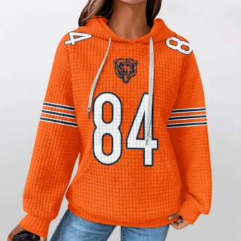 Nfl Chicago Bears Waffle Hoodie Colston Loveland 2