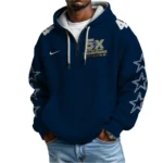 Nfl Dallas Cowboys Quarter Zip Waffle Hoodie Dak Prescott 1