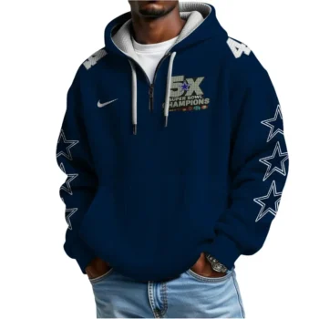 Nfl Dallas Cowboys Quarter Zip Waffle Hoodie Dak Prescott 2