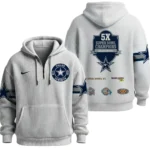 Nfl Dallas Cowboys Quarter Zip Waffle Hoodie Super Bowl Champions 1
