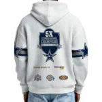 Nfl Dallas Cowboys Quarter Zip Waffle Hoodie Super Bowl Champions 1