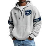 Nfl Dallas Cowboys Quarter Zip Waffle Hoodie Super Bowl Champions 1