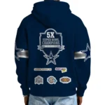 Nfl Dallas Cowboys Quarter Zip Waffle Hoodie Super Bowl Champions Team 1