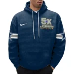 Nfl Dallas Cowboys Waffle Hoodie Dak Prescott Navy 1
