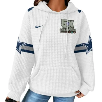 Nfl Dallas Cowboys Waffle Hoodie Dak Prescott White 2