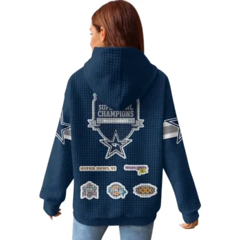 Nfl Dallas Cowboys Waffle Hoodie Super Bowl Champions 2