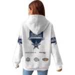 Nfl Dallas Cowboys Waffle Hoodie Super Bowl Champions White 1