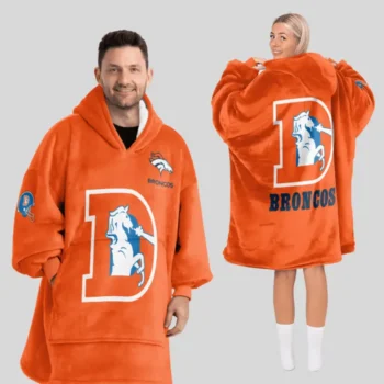Nfl Denver Broncos Blanket Hoodie 1
