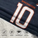 Nfl Denver Broncos Blanket Hoodie Bo Nix 1