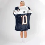 Nfl Denver Broncos Blanket Hoodie Bo Nix 1