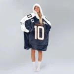 Nfl Denver Broncos Blanket Hoodie Bo Nix 1