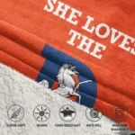 Nfl Denver Broncos Blanket Hoodie Bo Nix She Loves The D Player 1