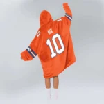 Nfl Denver Broncos Blanket Hoodie Bo Nix She Loves The D Player 1