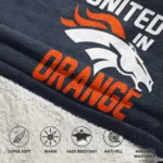 Nfl Denver Broncos Blanket Hoodie Bo Nix United In Orange Orange 1