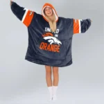 Nfl Denver Broncos Blanket Hoodie Bo Nix United In Orange Orange 1
