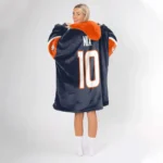 Nfl Denver Broncos Blanket Hoodie Bo Nix United In Orange Orange 1
