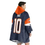 Nfl Denver Broncos Blanket Hoodie Bo Nix United In Orange Orange 1