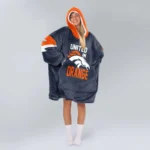 Nfl Denver Broncos Blanket Hoodie Bo Nix United In Orange Orange 1