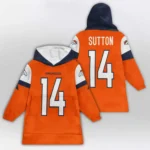 Nfl Denver Broncos Blanket Hoodie Courtland Sutton 1