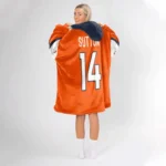 Nfl Denver Broncos Blanket Hoodie Courtland Sutton 1