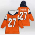 Nfl Denver Broncos Blanket Hoodie Jk Dobbins 1