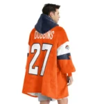 Nfl Denver Broncos Blanket Hoodie Jk Dobbins 1