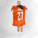 Nfl Denver Broncos Blanket Hoodie Jk Dobbins 1