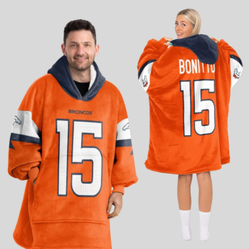 Nfl Denver Broncos Blanket Hoodie Nik Bonitto 1