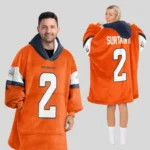 Nfl Denver Broncos Blanket Hoodie Patrick Surtain Ii 1