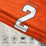 Nfl Denver Broncos Blanket Hoodie Patrick Surtain Ii 1
